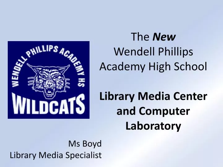the new wendell phillips academy high school library media center and computer laboratory