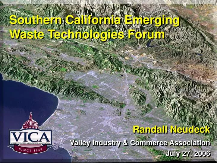 southern california emerging waste technologies forum