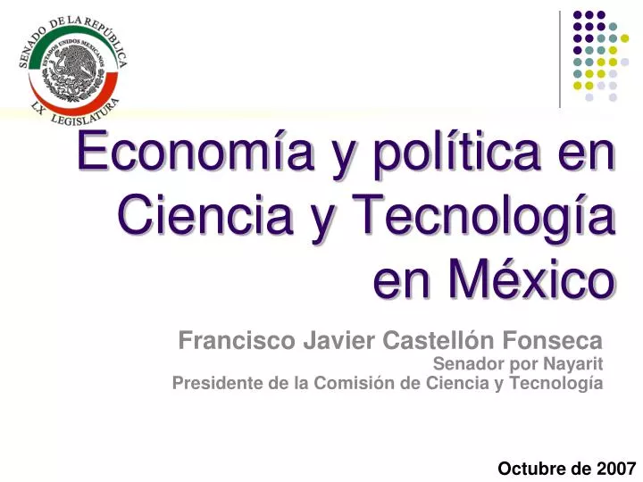 econom a y pol tica en ciencia y tecnolog a en m xico