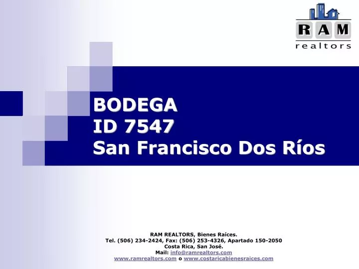 bodega id 7547 san francisco dos r os