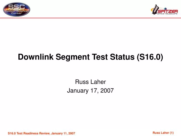 downlink segment test status s16 0