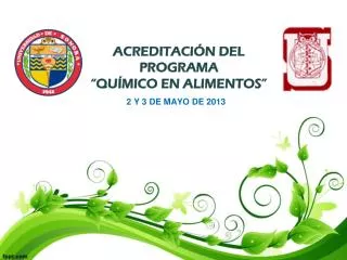 acreditaci n del programa qu mico en alimentos