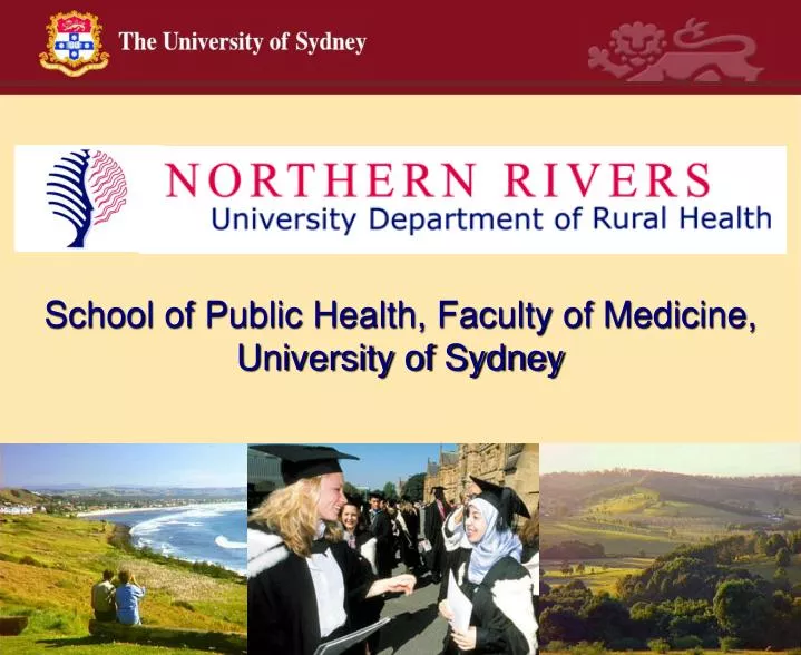 school of public health faculty of medicine university of sydney