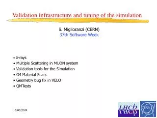 S. Miglioranzi (CERN) 37th Software Week
