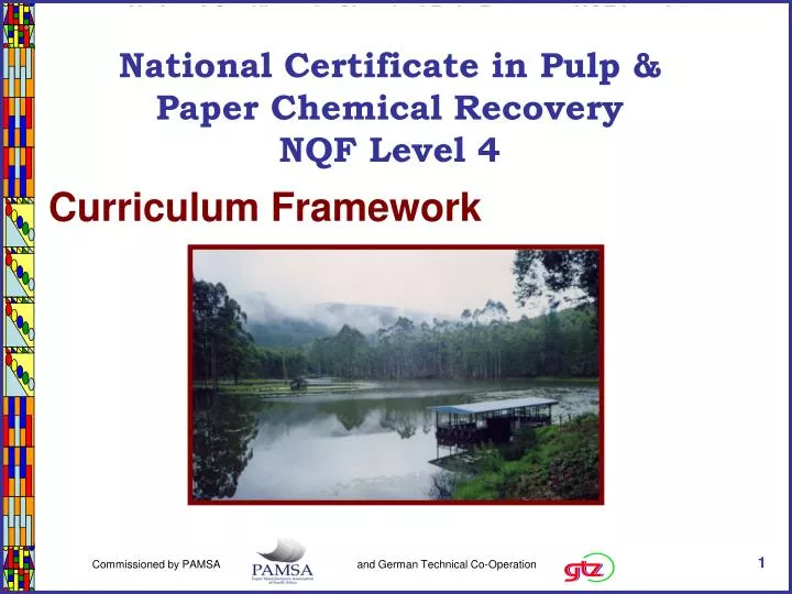 national certificate in paper pulp manufacturing nqf level 2