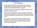 Trait Theories - slide 1