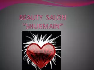 beauty salon shurmain