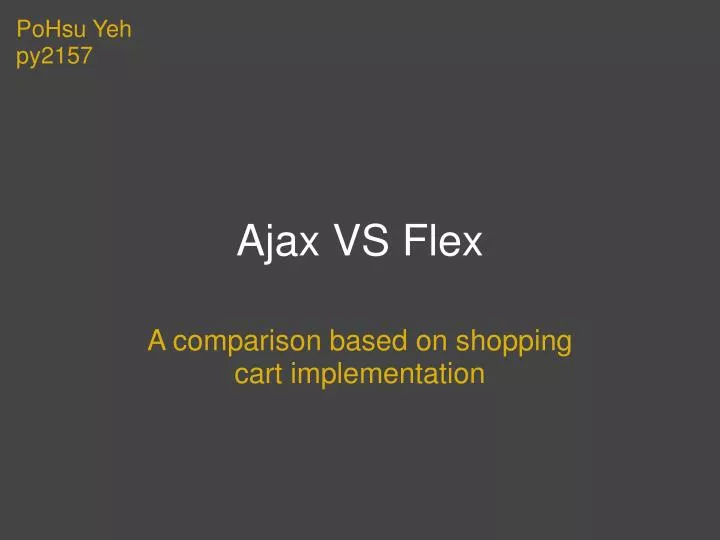 a comparison based on shopping cart implementation