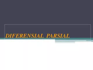 diferensial parsial