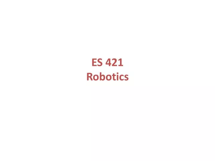 es 421 robotics