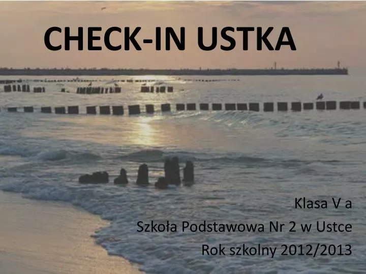 check in ustka