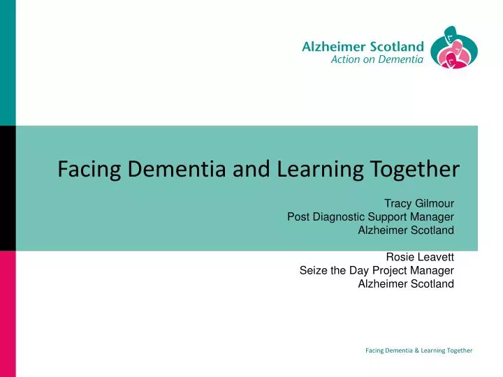 facing dementia and learning together