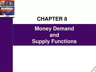 Money Demand and Supply Functions