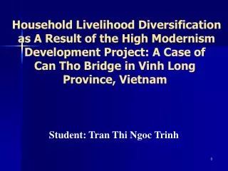 Student: Tran Thi Ngoc Trinh