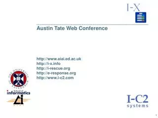 ___________________________________________________ Austin Tate Web Conference