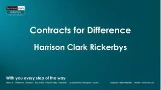 Contracts for Difference