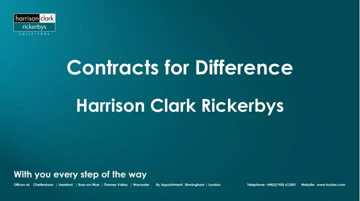 contracts for difference