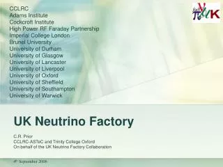 UK Neutrino Factory