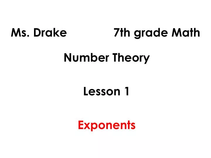 ms drake 7th grade math