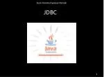 JDBC - slide 1