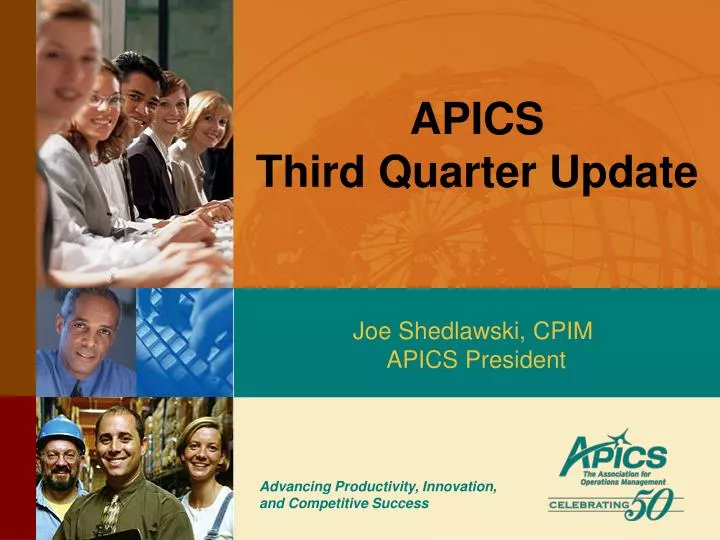 apics third quarter update