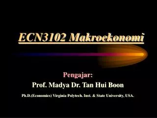 ecn3102 makroekonomi