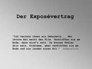 der expos vertrag