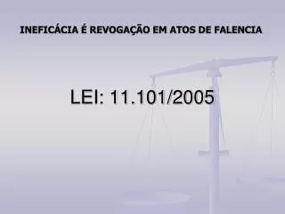 lei 11 101 2005