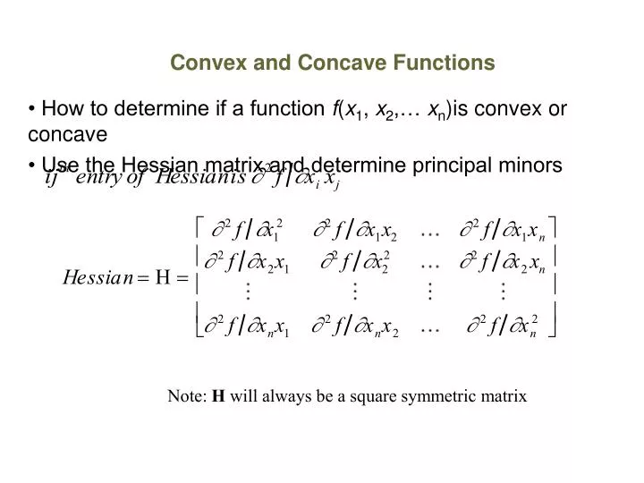 convex and concave functions