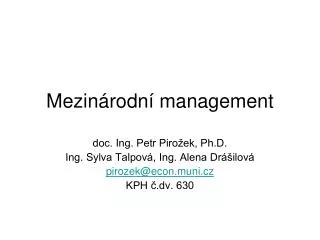 mezin rodn management