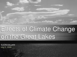 Effects of Climate Change on the Great Lakes