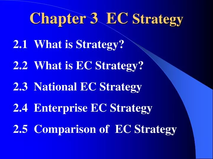 chapter 3 ec strategy
