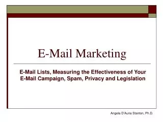 E-Mail Marketing