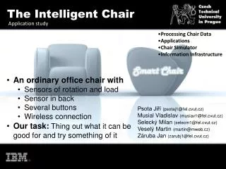 The Intelligent Chair