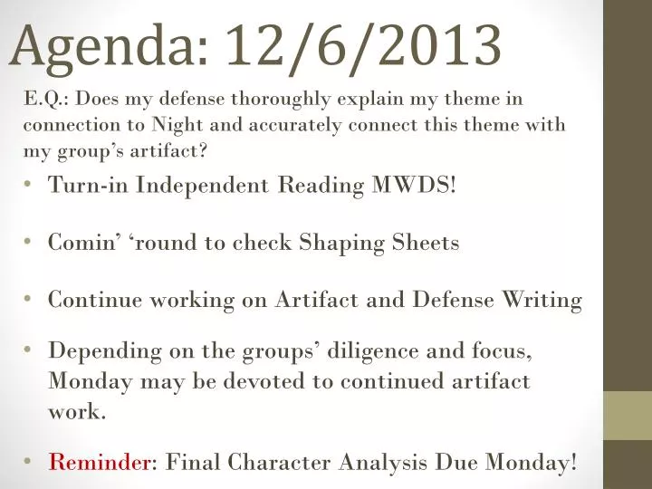 agenda 12 6 2013