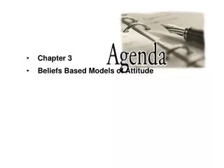 Chapter 3 Beliefs Based Models of Attitude