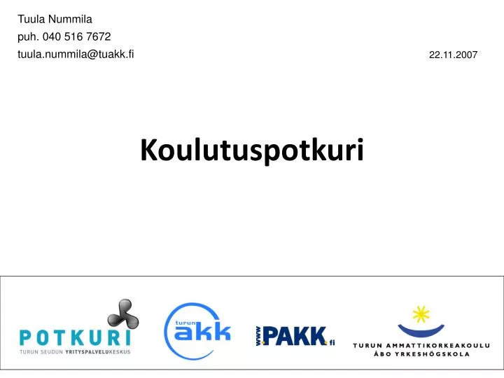 koulutuspotkuri