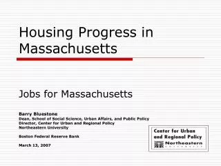 Housing Progress in Massachusetts