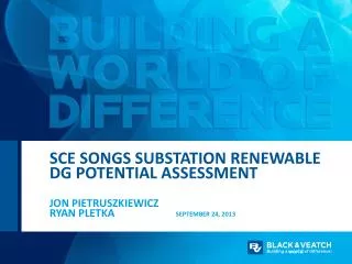 SCE Songs substation Renewable DG Potential Assessment