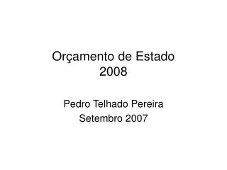 or amento de estado 2008