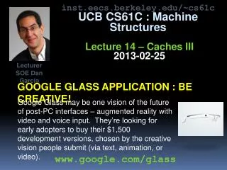 Google glass application : be creative!