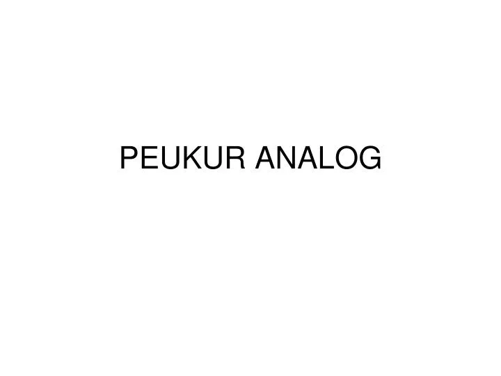 peukur analog