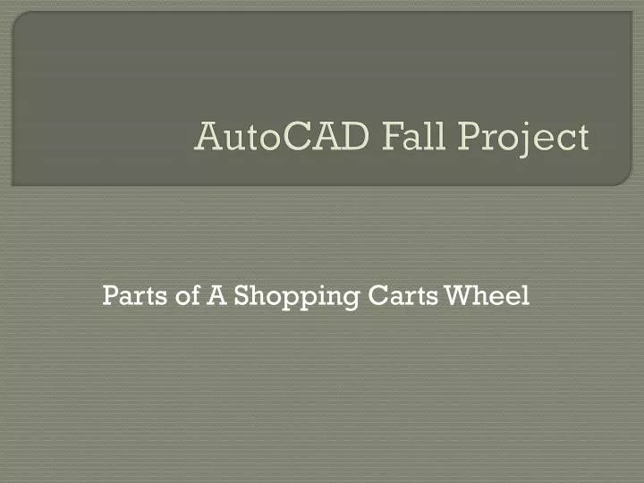 autocad fall project