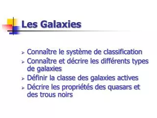 les galaxies
