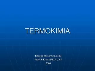 termokimia