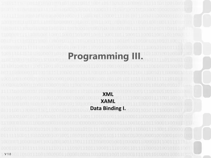 programming iii