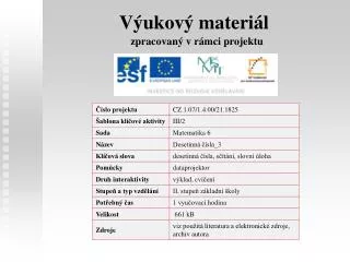 v ukov materi l
