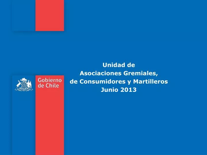 unidad de asociaciones gremiales de consumidores y martilleros junio 2013