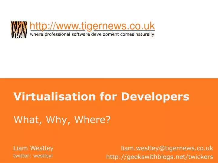 virtualisation for developers