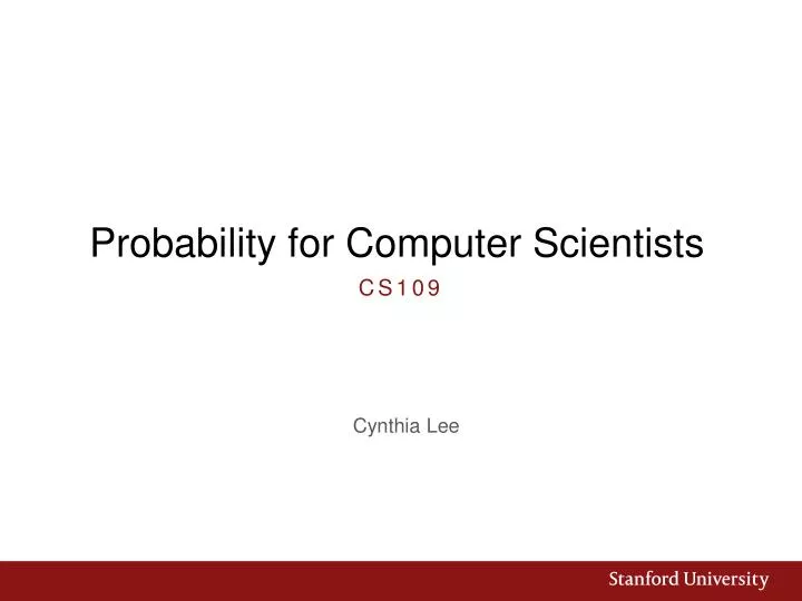 probability for computer scientists